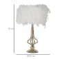 LAMPA STOŁOWA TARTY BIAŁA 25x54 cm
